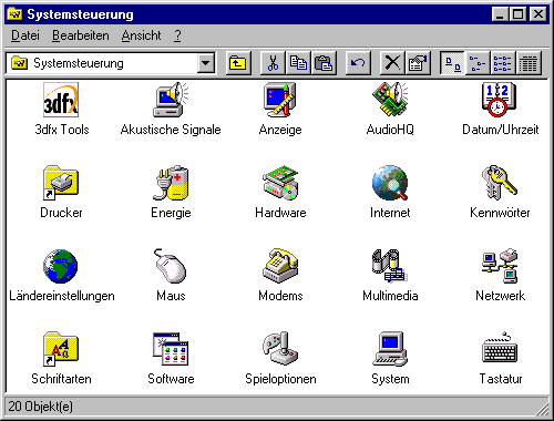 Systemsteuerung