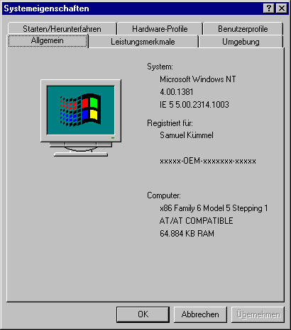 Systemeigenschaften